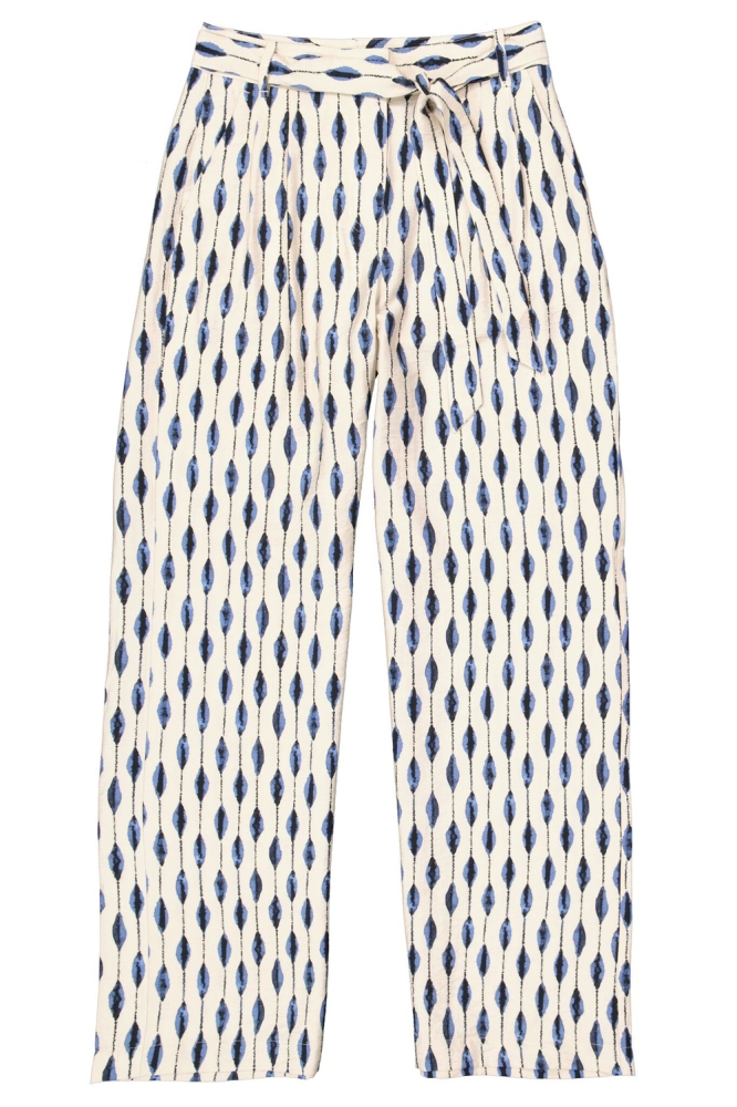 BROEK MET PRINT E50314 4507 PEARL